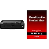 Canon imagePROGRAF PRO-300 A3+ Drucker Farbtintenstrahldrucker Fotodrucker, schwarz & Fotopapier PM-101…