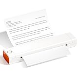 PhoFuta M08F Thermodrucker, Immer Dabei mit Bluetooth, EIN Mini Reisedrucker Mit Kopierpapier A4-Papier…
