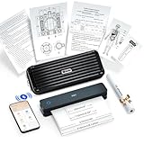 prt Thermodrucker A4 Mit Tragetasche, Tragbarer Mobiler Bluetooth-Drucker, Kompatibel mit Smartphone…